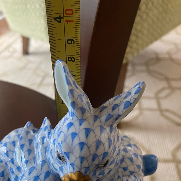 FIRST EDITION HEREND Pair of Chubby bunnies - Picture 9 of 10